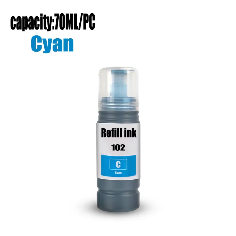 엡손 102 잉크 호환 102 리필 염료 잉크 ECOTANK ET-2700 ET-2750 ET-2751 ET-2850 ET-3700 ET-4750 ET-4850 ET-15000용