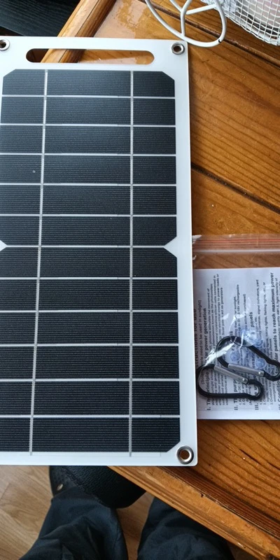 Solar Panel 5V USB Type-C Charge Portable Flexible Kit Lightweigh Mini System For Phones Car Camping Hiking Power Banks IP65 photo review