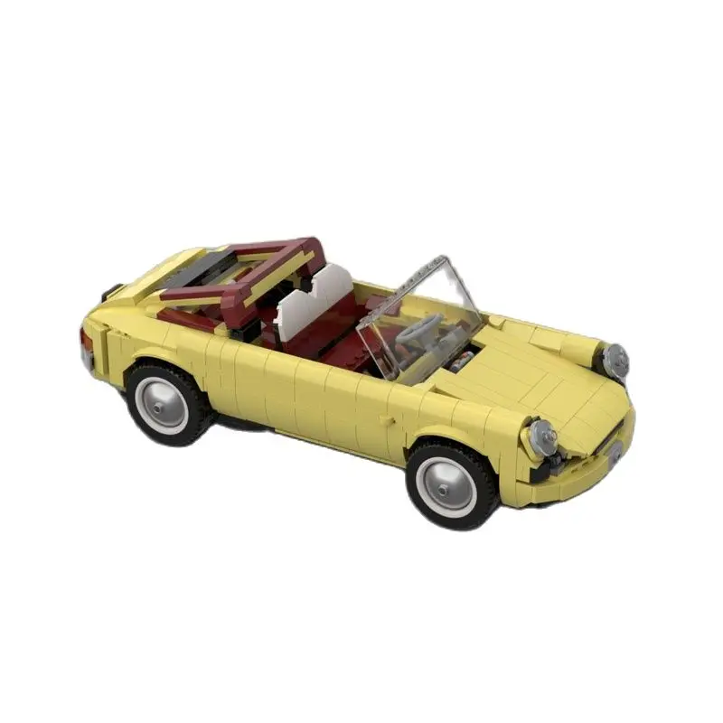 2022 Nuovo 667 Pz Moc Esperto Creativo Convertibile Auto Sportive Assemblare Mattoni Modello Compatibile 10271 Fiat 500 Building Blocks Giocattoli