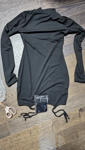 Long Sleeve Tight Mini Dress - Coquette Aesthetic photo review