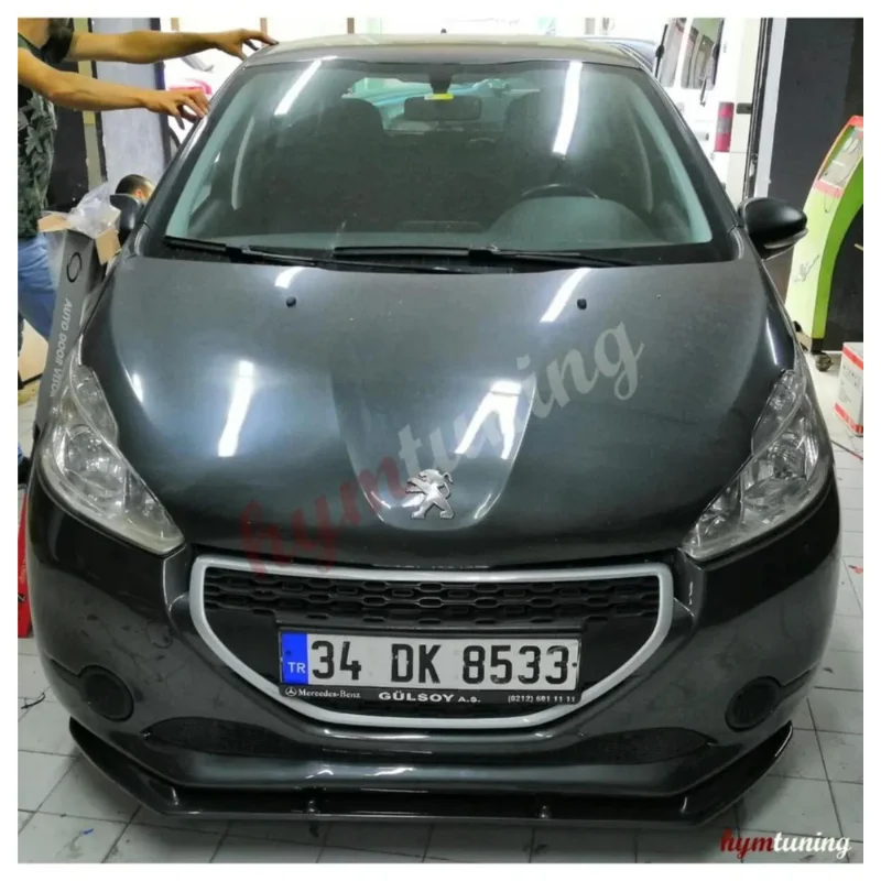 3 Pz Paraurti Anteriore Labbro Per Peugeot 208 Body Kit Accessori Auto Spoiler Splitter Diffusore Lembo Paraurti Parti Esterne