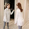 Maternity Clothes Long Sleeve Blouse Shirt Spring Autumn Pregnant Women Office Blouses Pullover Tops Premama Pregnancy Clothing 2