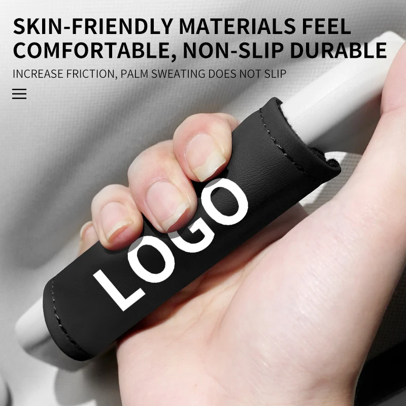 

Nappa Leather Car Roof Handle Protective Cover For BYD Chevrolet Citroen Ford Geely Honda Kia Land Rover Nissan Skoda Peugeot