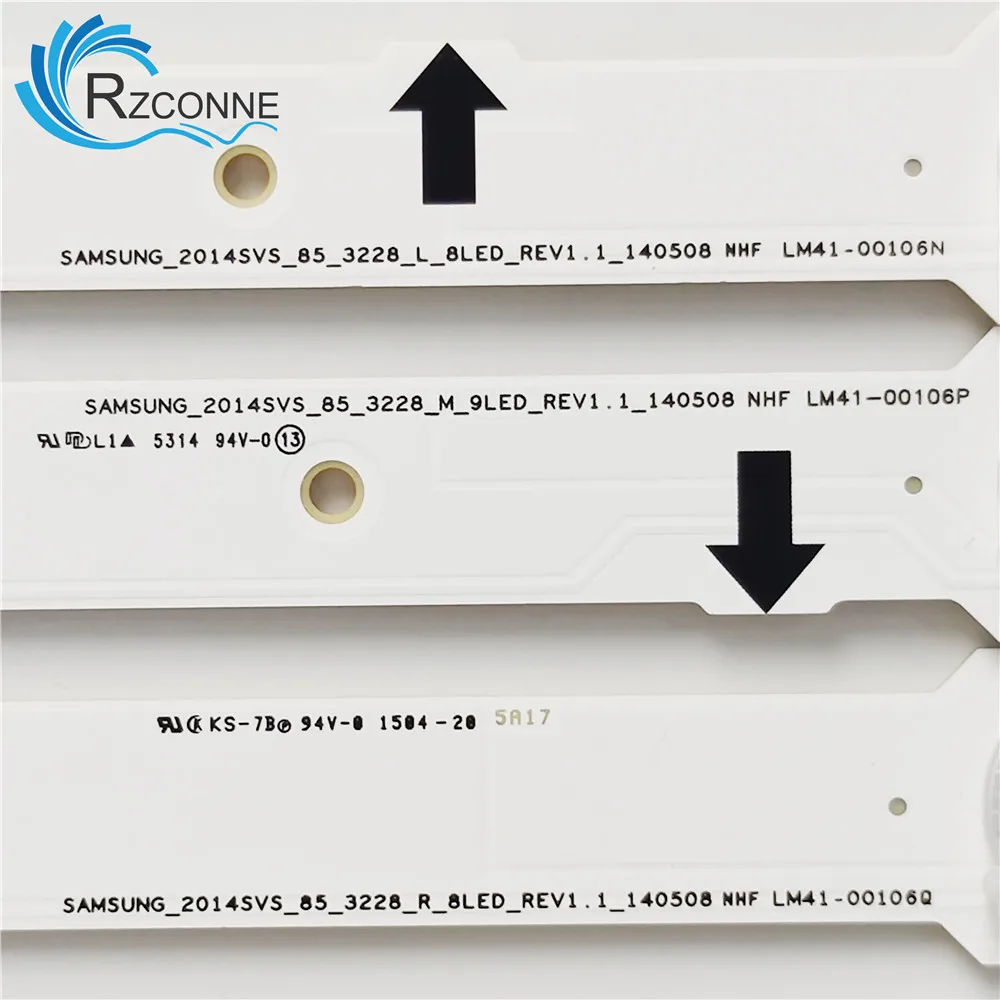 Tira Retroiluminação Led Lâmpada para Samsung 85 25 tv Qm85d 2014svs85 Bn9633266a 33267a 33268a Lm4100106n 00106p 00106q - Imagem 3