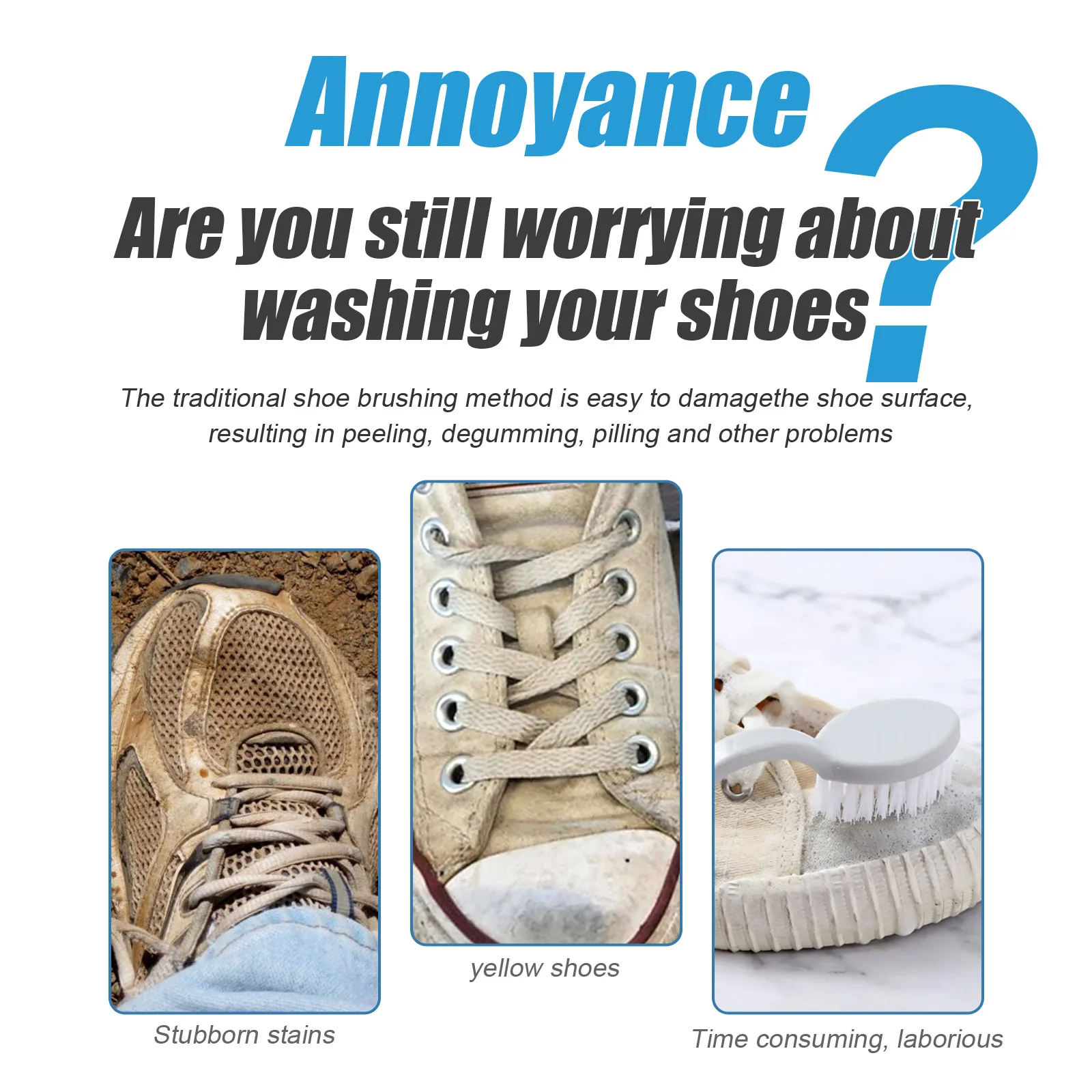 White Shoe Cleaning Tablets Refreshed Polish Shoe Clearning Foam Sneakers Cleaner Dirt Yellow Edge Remover White Brightener