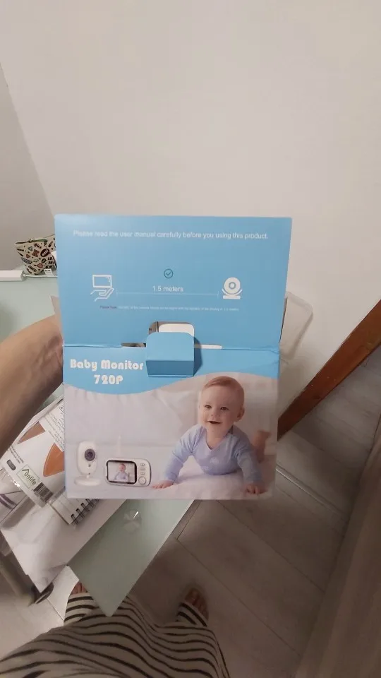 Cdycam New 3.5 inch Wireless Video Baby Monitor Night Vision Temperature Monitoring 2 Way Audio Talk Baby Nanny Security Camera photo review