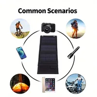1pc panneau solaire USB Portable Flexible petit étanche 5V panneaux solaires pliants cellules pour chargeur de batterie de téléphone Portable 6