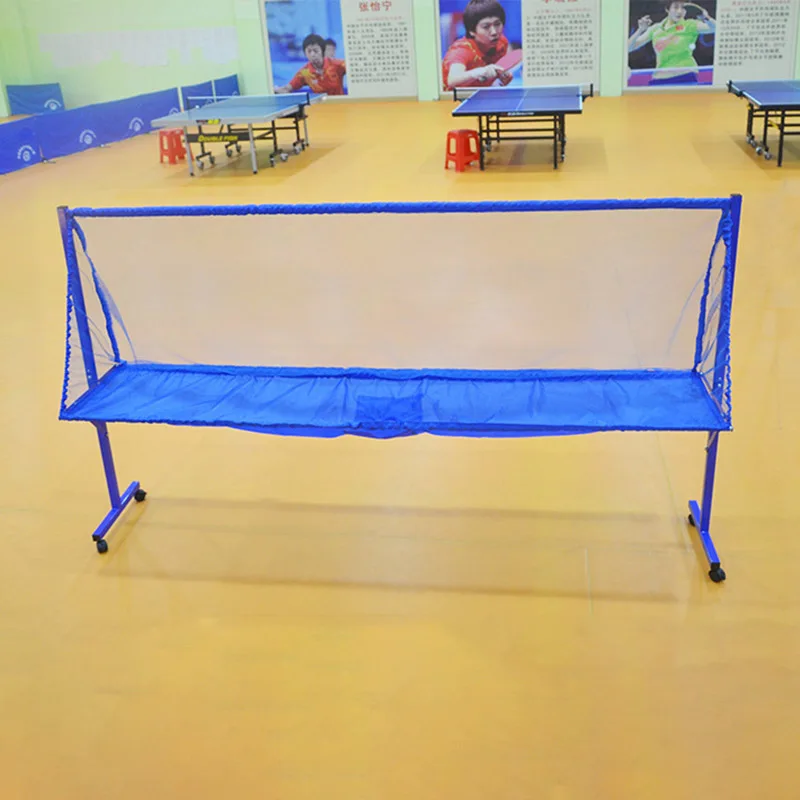 Table Tennis Ball Catch Net with Roller Wheels Ping Pong Recycle