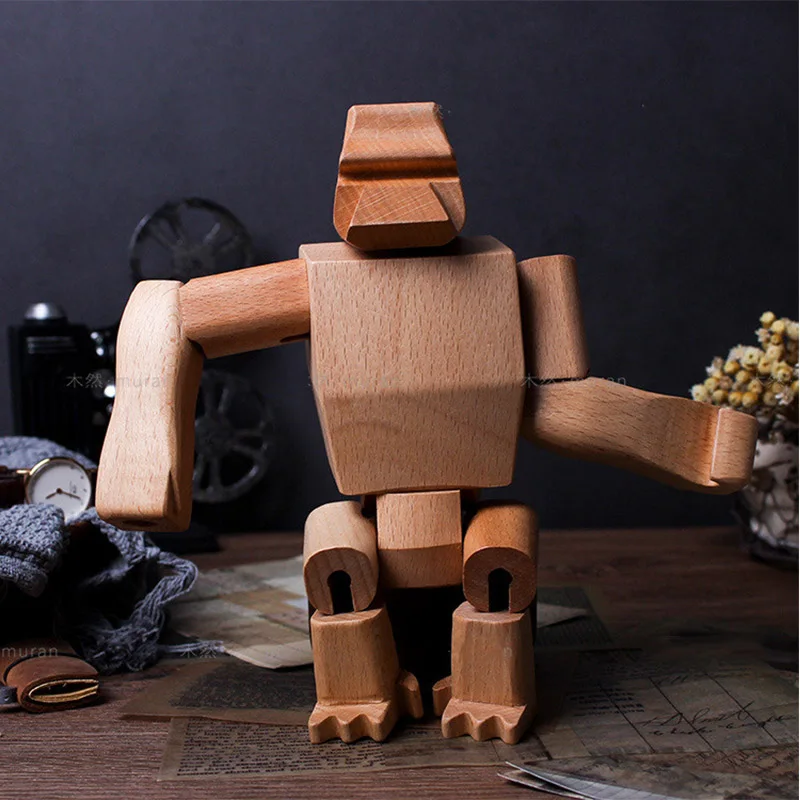 

Деревянные поделки в виде животных, искусственная скульптура для дома, украшения для стола, декоративные подарки для людей