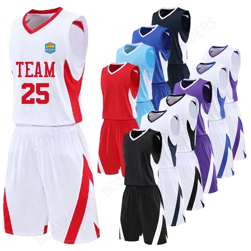 

Basketball Jersey Sports clothing Basketball Men Sports shorts shooting sleeveless shirt Sets Uniforms kits Breathable Youth