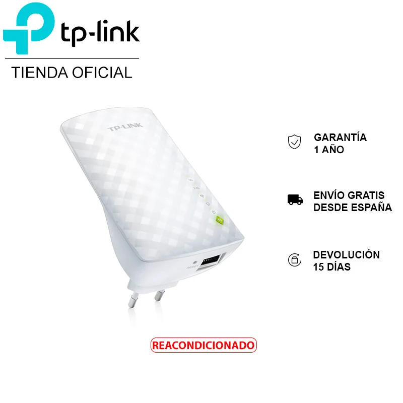 Tp link Re200 Wi fi Extender Repeater Up To 750 Mbps Plug Bandadual 