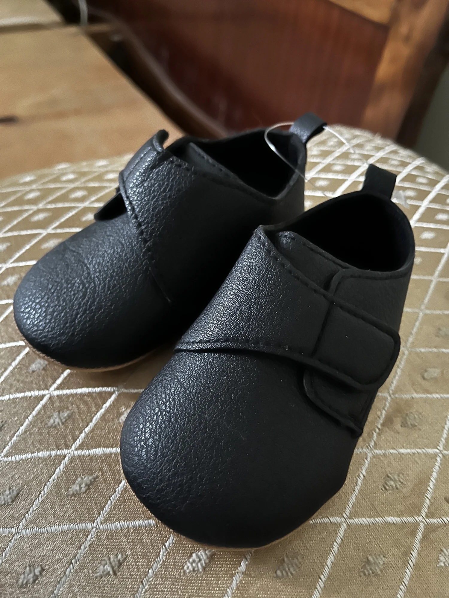 Newborn Baby Shoes Baby Boy Girl Shoes Classic Leather Rubber Sole Anti-slip Toddler First Walkers Infant Girl Shoes Moccasins photo review