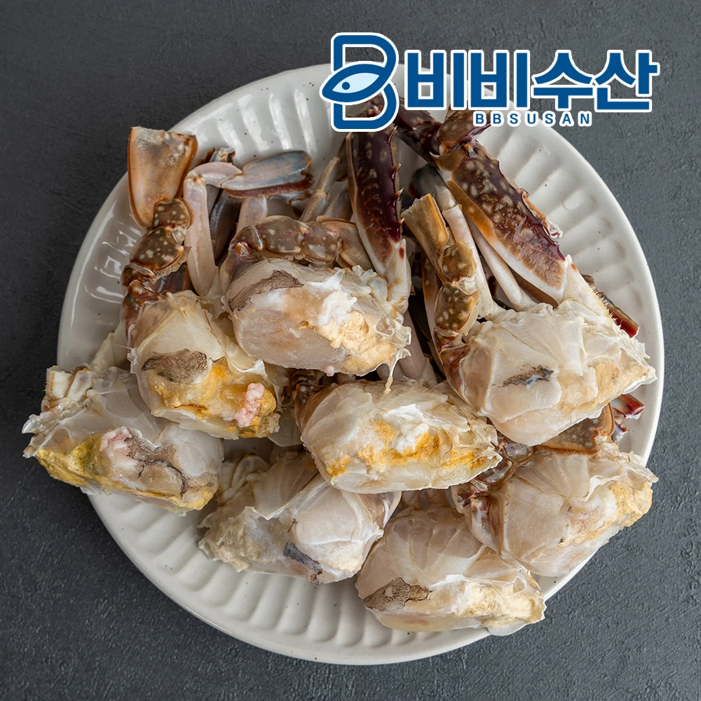 100% 연평도 급냉 절단 숫꽃게 1kg 