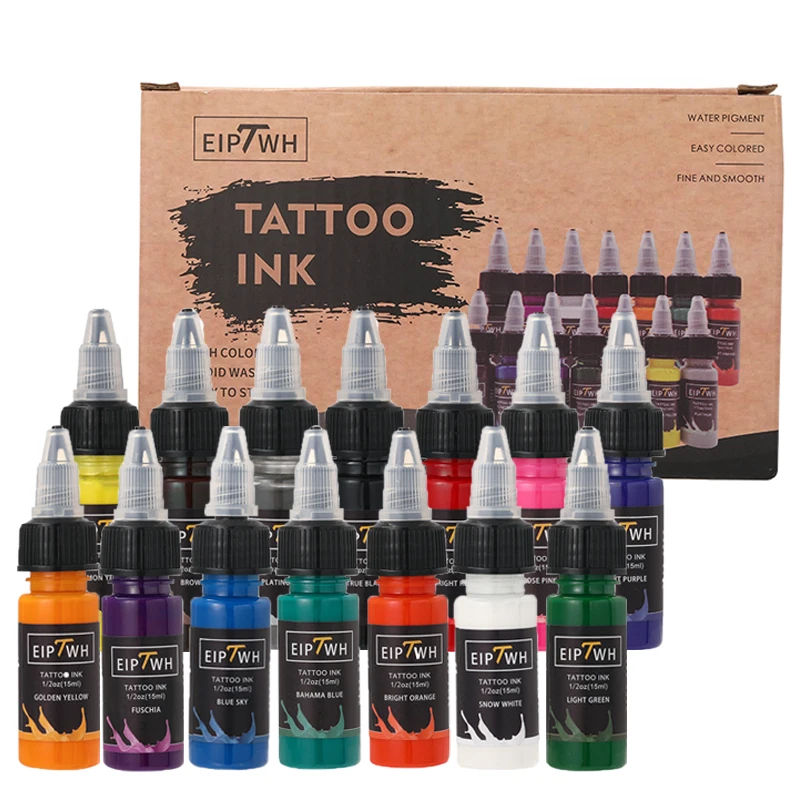 14-Color Tattoo Ink Set Tattoo Pigment Set Supplies Professional Supply For Body Art Long Lastingts tattoo ink tattoo ink pigment tattoo ink kit