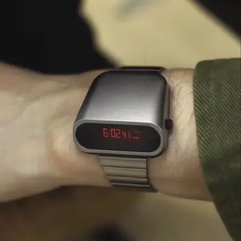 BENLYDESIGN Unique Metal Watches for Men Digital Watch, 1970s Vintage Men Watch,  Steampunk Digital Watch Men, S1000