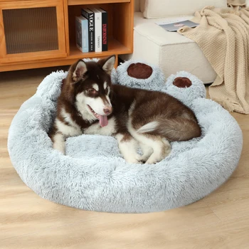 애완견 침대 매트 바구니 소파 고양이 제품 중형 개 작은 담요 큰 침대 바구니 애완 동물 품종 액세서리 큰 쿠션 강아지