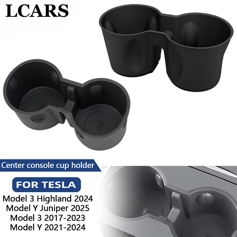 For Tesla Model 3/Y/3 Highland 2024/Y Juniper 2025 Central Control Water Cup Limiter Fixed Drink Holder Car Interior Accessory