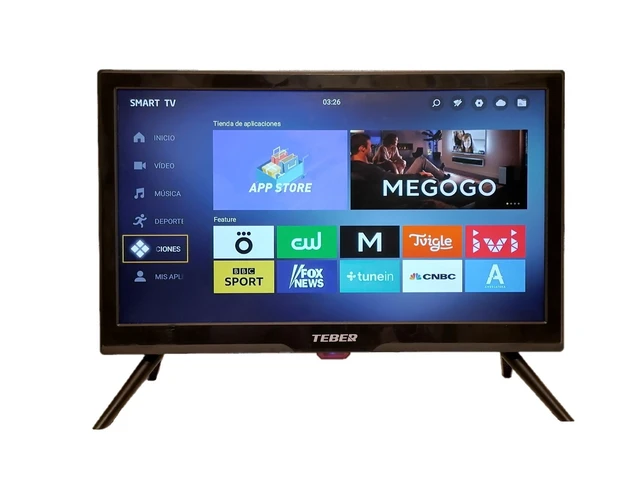 Televisor Smart TV de 19 Pulgadas (47 cm). con Adaptador de 12v y 230v.  Android. DVB