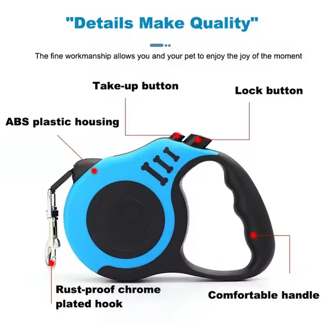 Pet dog leash dog automatic retractable leash automatic retractable leash dog walking rope dog chain dog outdoor supplies 5