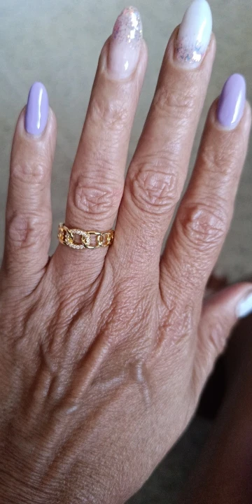 Fashion Gold Color Stainless Steel Rings photo review