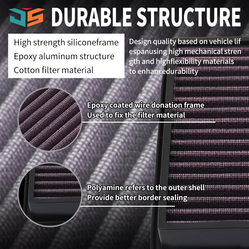 Motorcycle Air Filter JSBM High Flow For CFMoto 800NK 800 NK NK800 CF800-7 CF800-7F P-CF8N23-01 Washable Intake Cleaner Element