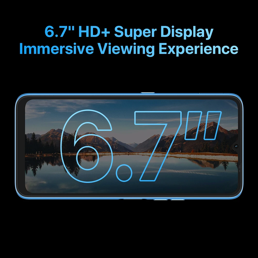 UMIDIGI Power 7 Max Android 11 Smartphone 10000mAh Battery Unisoc T610 6GB 128GB 6.7