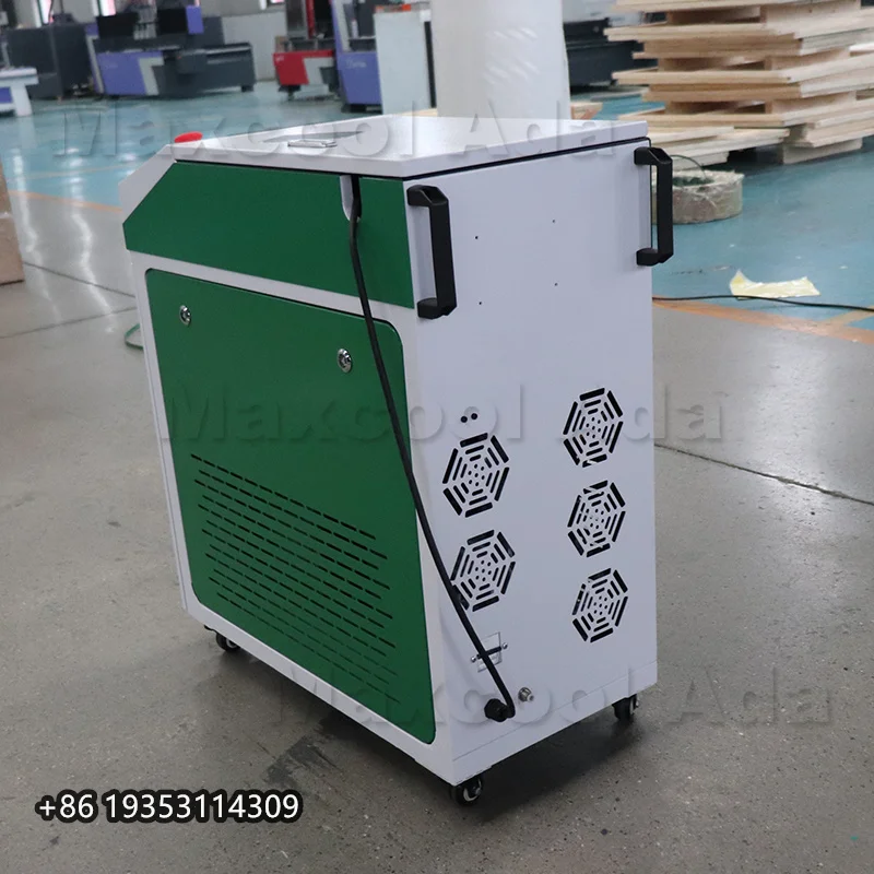 200W Pulsed Laser Cleaning Machine For Wood/Metal Rust/Oil/Paint Removal No Damage Base Material