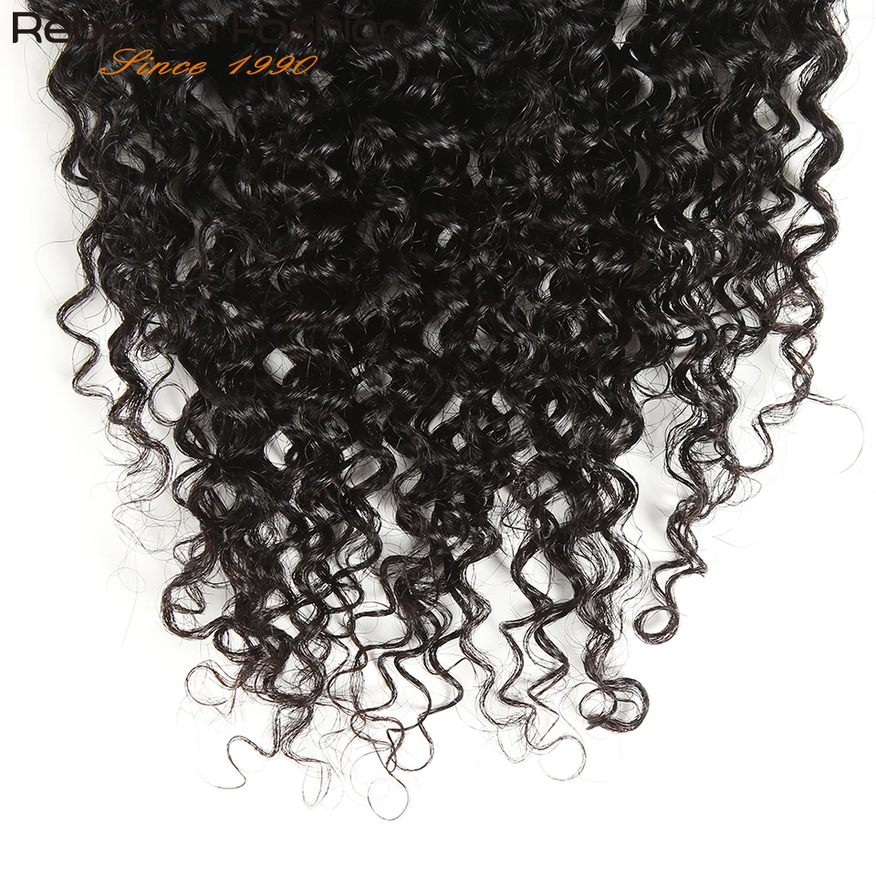 4X4 Kinky Curly Lace Closure Pre Plucked Human Hair Transparent Lace Closure With Baby Hair Brazilian Curly TOP Lace Closure images - 6