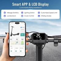 HiQiS Max Pro e-scooter 500W moteur 36V 15Ah 40KMH vitesse 50KM gamme 10 pouces pneu à Air pliant Scooter électrique pour adultes avec App 5