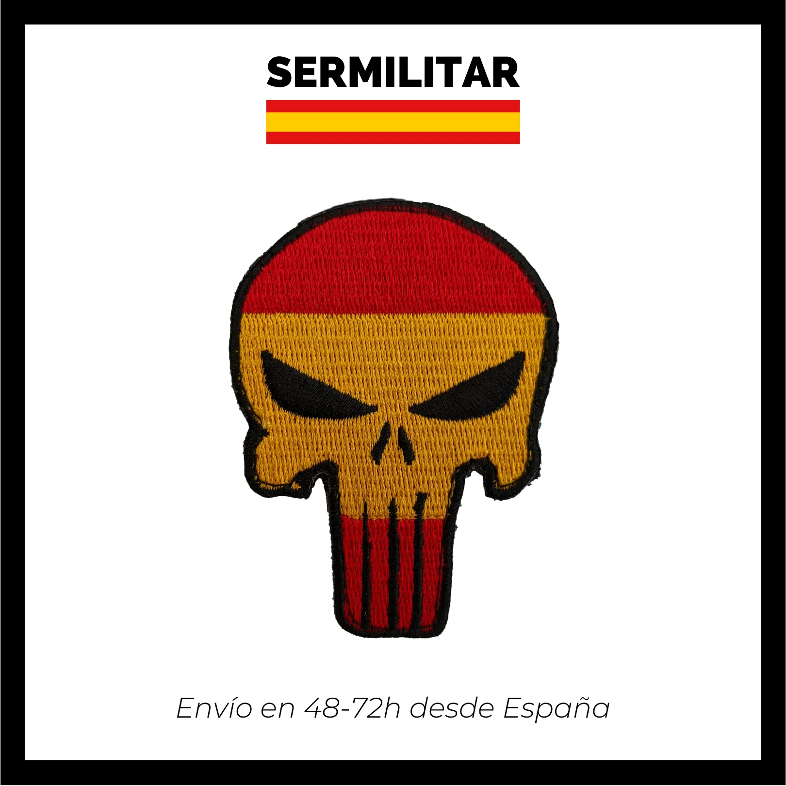 Parche bandera de España y Cruz de Borgoña — SERMILITAR