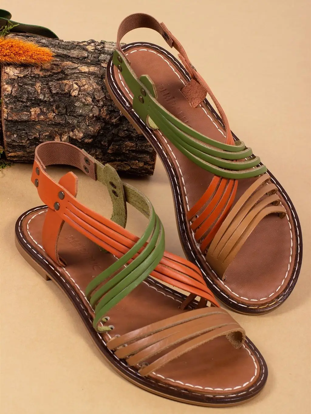 Genuine Leather Multi Women's Leather Flats  2023 Summer Fashion Light Comfortable Sweatproof Stylish Soft Thermo Sole