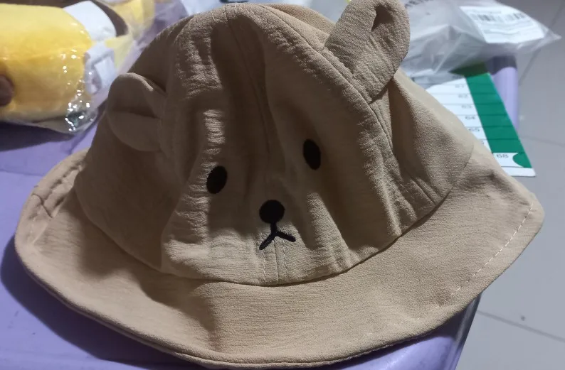 Cute Bear Baby Bucket Hat photo review