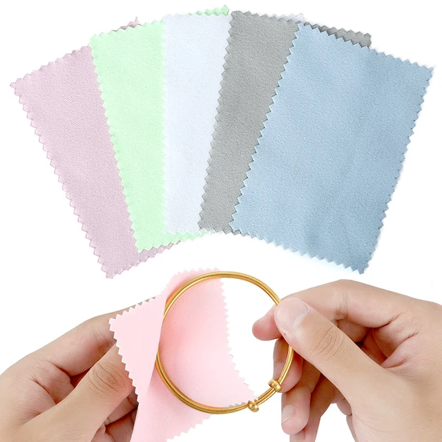 10-50pcs Silver Polishing Cloths Jewelry Cleaning Cloth Soft Clean Wipes  Non Toxic Tarnish Remover for Jewelry Coins Watcch