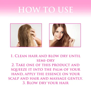 Hoegoa Hot Sale Leave No Rinse Hair Vitamin Capsules Hair Serum for Women Men Moisturizing Glossy & Smooth Hair Care Essence - Image 3
