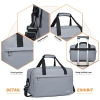 Ensemble de valises et sacs de voyage KONO 19 pouces en ABS + PC, valise légère avec serrure et roulettes, sac polyvalent pour les voyages et le sport 5