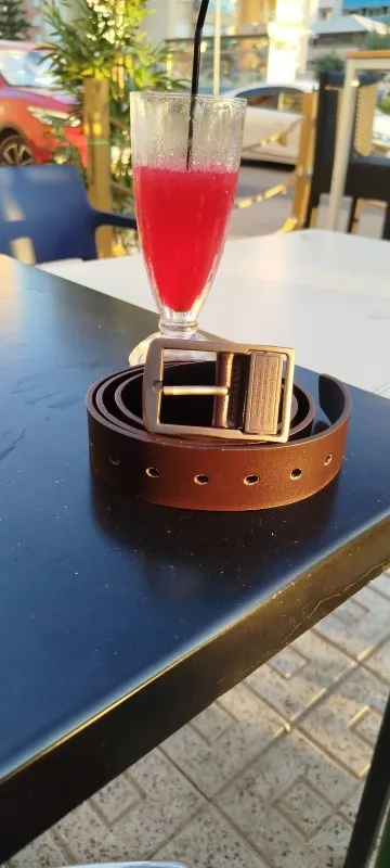 MIDNIGHT SOVEREIGN™ – Black Buckle Genuine Leather Belt photo review