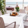 220*130cm White Plastic Tablecloth Plastic Table Cloth Disposable Tablecloths Tablecloths for BBQ Party Fine Dining Wedding 3