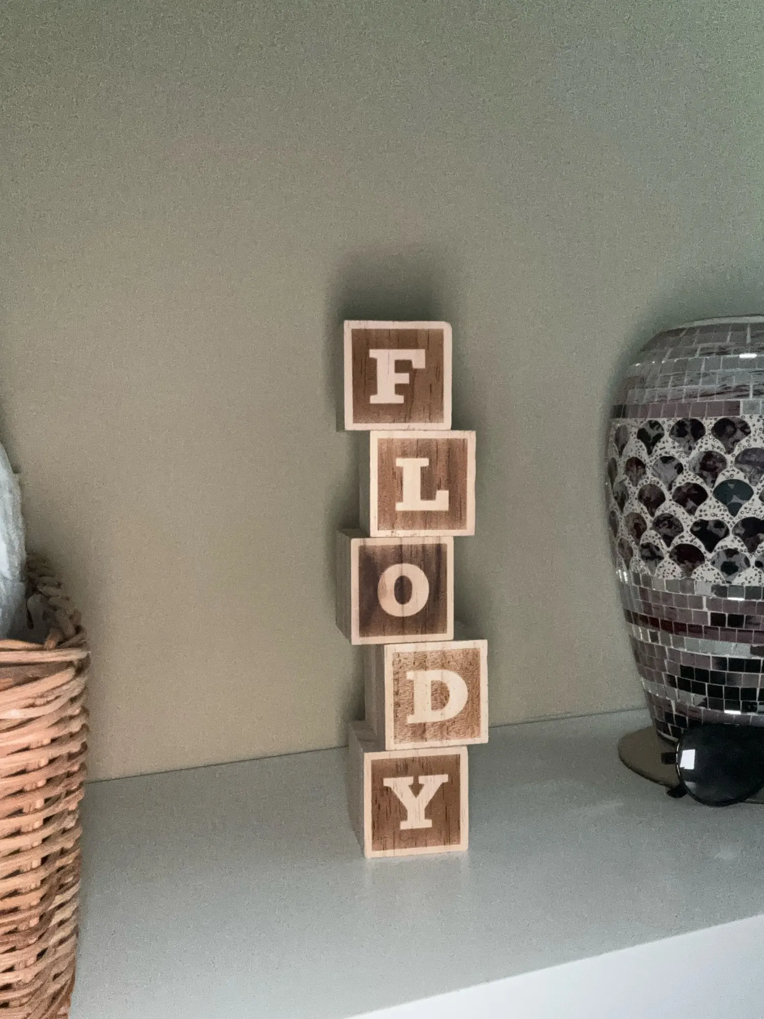 Custom Wooden Name Blocks - Nursery and Baby Shower Party Gifts photo review