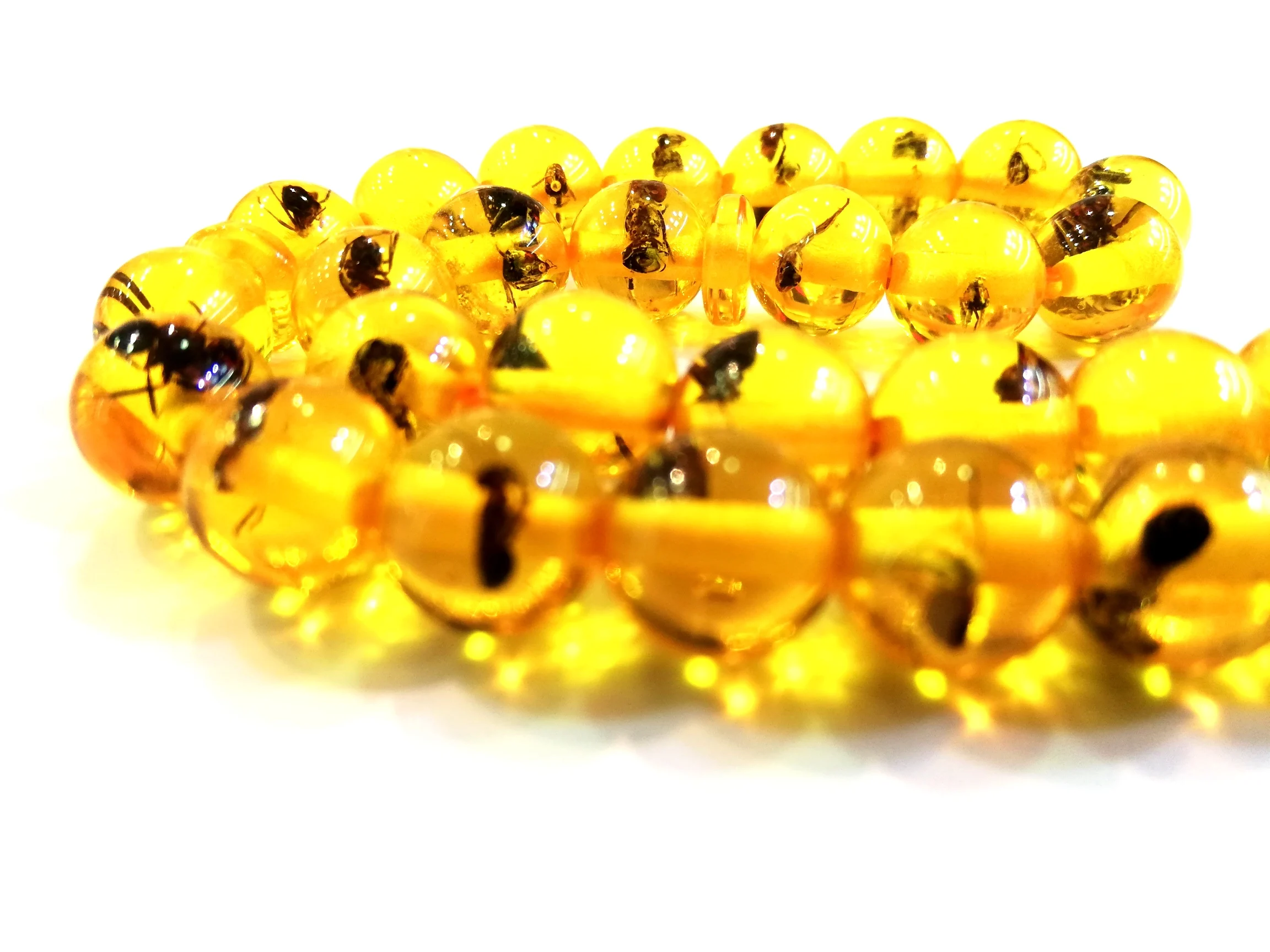 Tasbih Beautiful Fossil Custom Tasbihs Amber Beads Customize Prayer Beads Real Ants Insect Rosary 33 Stone Artifier