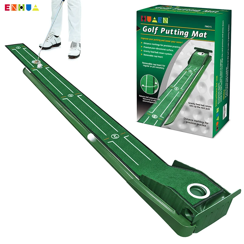 Golf Putting Mat, Mini Golf Putting System Portable Outdoor And Indoor