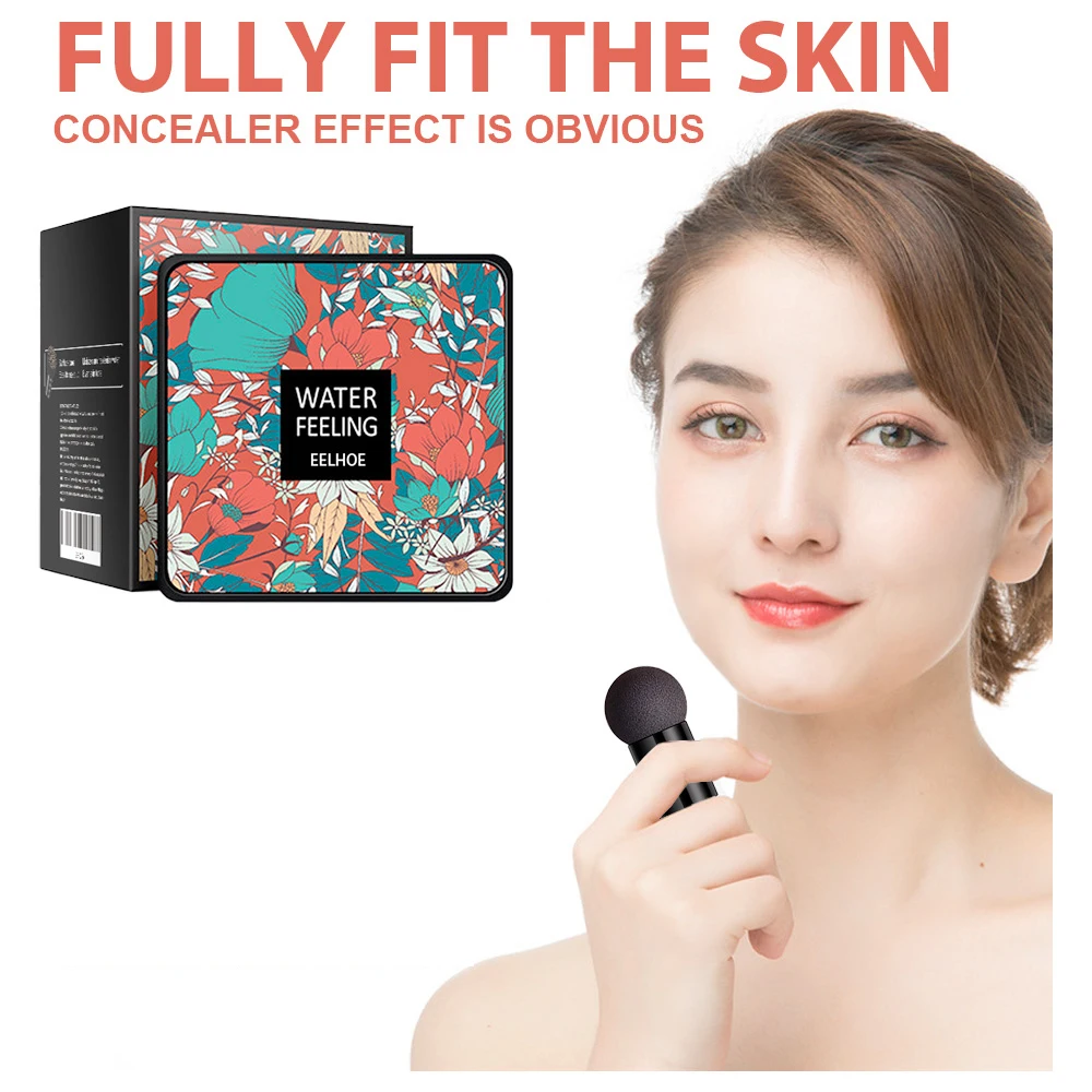 EELHOE Face Makeup Air Cushion BB Cream Perfect Coverage Brighten Skin Tone Moisturizing Oil Control Concealer Makeup BB Cream