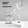 Cordless UV LED Nail Lamp for Gel Nails Dryer Rechargeable Auto Sensing Touch Control Drying Nail Light 360° Bendable Table Lamp 4