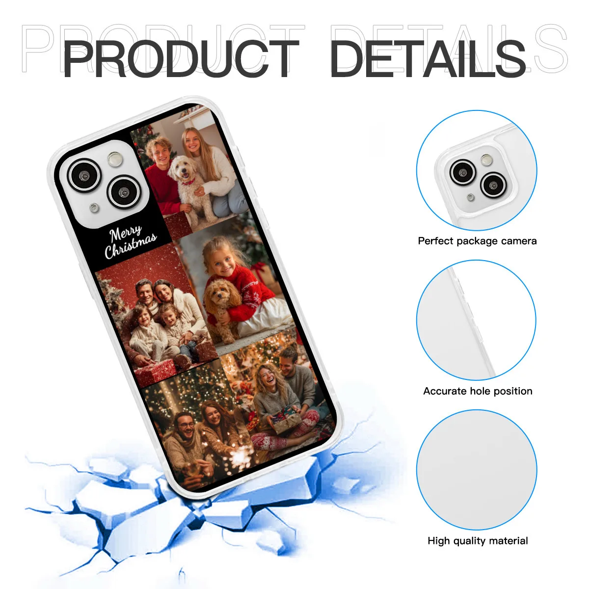 Personalized Transparent Photo Phone Case - Customizable Gift
