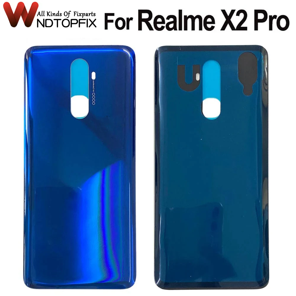 

Заднее стекло для Oppo Realme X2 Pro, задняя крышка, задняя крышка, аккумулятор, задняя крышка для Realme X2 Pro, запасные части