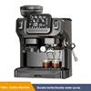 15bar Italian Electric Espresso Coffee Maker Pump Pressure Semi-automatic Milk Foam Grinding Integrated Coffee Machine Grinder 1