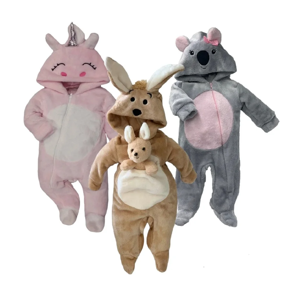 Paquete de 3 Mamelucos Baby Kisses Unicornio, Canguro, Koala 3 a precio de 2