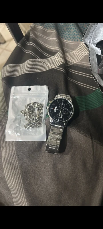 Fashion Men's Stainless Steel Watch photo review