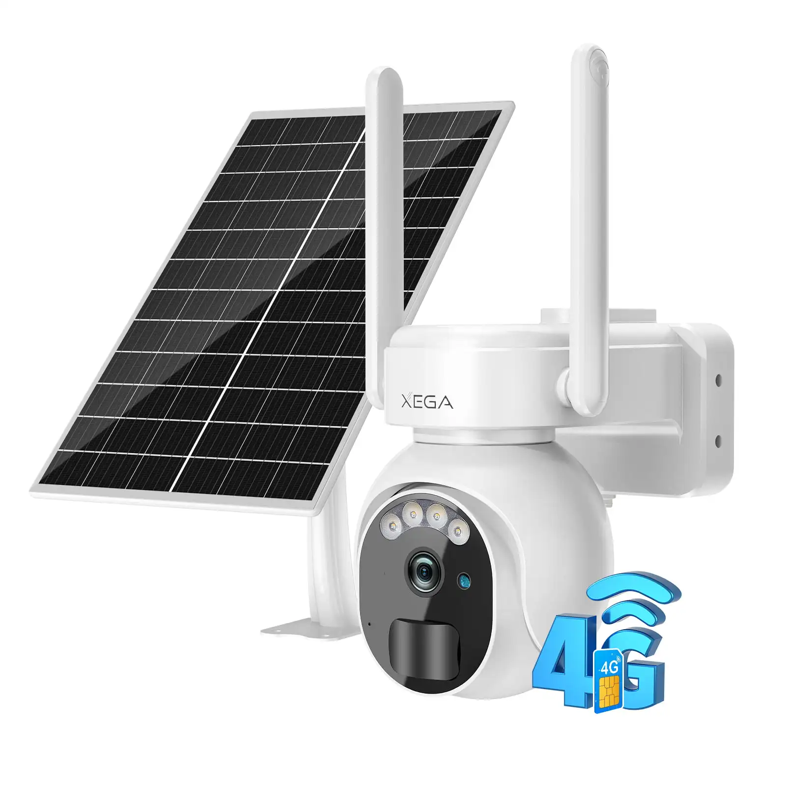 Xega Cámara de Vigilancia Interior 4G con Tarjeta SIM – Grabación 24/7, PTZ 355°/60°, 2K, Detección de Movimiento, Visión Nocturna, TF/Cloud | Leroy Merlin