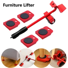 Heavy Duty Furniture Lifter Appliance Lifting and Moving Tool Set with 4 Sliders for Easy Safe Moving Sofas Couch Washer Dryer tanie tanio CN (pochodzenie) NONE Heavy Appliance Furniture Lifting Furniture Moving Rollers Furniture Slides Kit Heavy Furniture Roller Move Tools