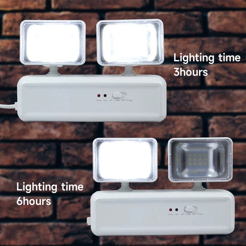 LED Emergency Rechargeable Light Long Lasting Adjustable Double 360&deg; Lamp for Home Work Camping Repair Light Portable Lighting